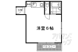 京阪本線 清水五条駅 徒歩4分の賃貸マンション 5階ワンルームの間取り