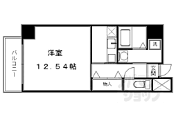 京都市営烏丸線 今出川駅 徒歩8分の賃貸マンション 6階1Kの間取り