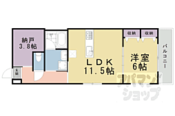 京都地下鉄東西線 東山駅 徒歩2分の賃貸マンション 4階1SLDKの間取り