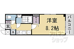 ベラジオ雅び京都洛北ガーデン 2階1Kの間取り