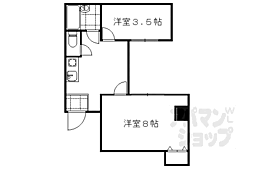 京阪本線 祇園四条駅 徒歩4分の賃貸マンション 4階2Kの間取り