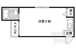 大文字マンション ワンルームの間取図画像