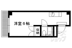 アメニティー聖護院 ワンルームの間取図画像