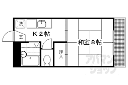 アズィール吉村C棟 1Kの間取図画像