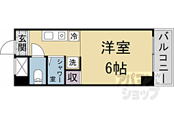 ハイムブルーメ 1Kの間取図画像