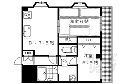 EIKOハイツ 2DKの間取図画像