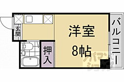 アトリエフォー 1Kの間取図画像