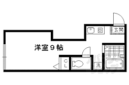 エンゼルハウス ワンルームの間取図画像