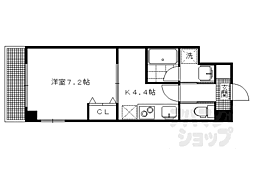 パレ・ド・エトワール 1Kの間取図画像