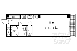 A.Y.M.三条 ワンルームの間取図画像