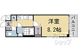 ベラジオ雅び京都洛北ガーデン 1Kの間取図画像