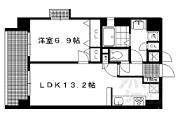 プレサンス京大南 1LDKの間取図画像