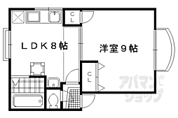 レグメントダム 1LDKの間取図画像