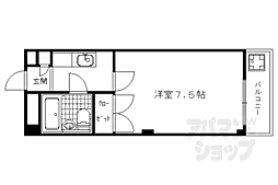 ギャロップミヤザキ 1Kの間取図画像
