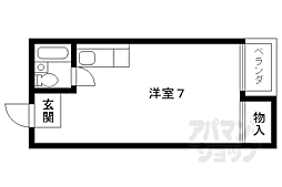 クレストハイツ増田 ワンルームの間取図画像