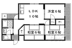シャトー高野 3LDKの間取図画像