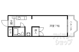 サンシティーキョウリツ 1Kの間取図画像