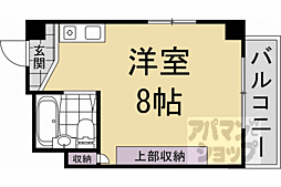 嘉門ハイツ ワンルームの間取図画像