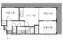 ハイムフロイデン一乗寺 2階