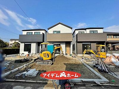 外観：〇●2号棟(撮影2025年1月)●〇　　 完成間近内覧可能　　　　　　　　　　　　 アイデムホーム南店は緑区役所から徒歩2分 水曜日も営業しております　　　　　 