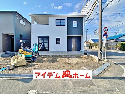 外観：〇●2号棟(撮影2025年1月)●〇 完成間近内覧可能　　　　　　　　　　　　 アイデムホーム南店は緑区役所から徒歩2分 水曜日も営業しております　　　　　 