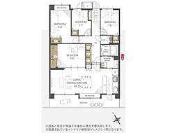 サンハイツ八千代台 4LDKの間取図画像