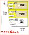 間取り：2号棟　配置図
