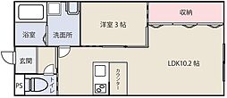 PrestigeOKU 1LDKの間取図画像