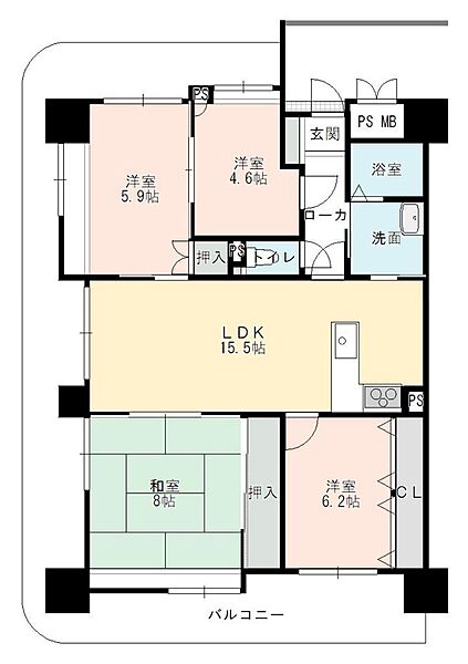 間取りを拡大表示
