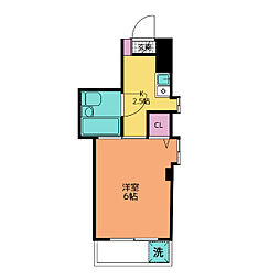 S・FLAT 1Kの間取図画像
