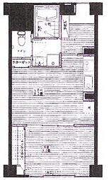 須賀マンション 1LDKの間取図画像