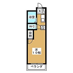 リエス馬込 ワンルームの間取図画像