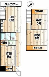パークヒルズ田園調布 3階3LDKの間取り