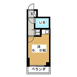 JR京浜東北・根岸線 大森駅 徒歩7分の賃貸マンション 7階ワンルームの間取り