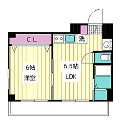 東急目黒線 武蔵小山駅 徒歩5分の賃貸マンション 1階1DKの間取り