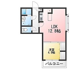 グランドレジデンス目黒 1LDKの間取図画像
