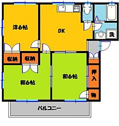 安納コーポ　B 2階/205号室