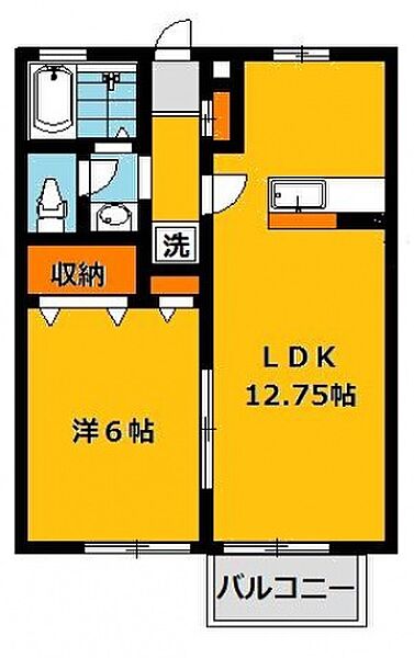 スペリオーレHoshimi 202号室｜栃木県宇都宮市鶴田町(賃貸アパート1LDK・2階・40.29㎡)の写真 その2