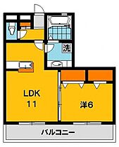 CityPall24 106号室 ｜ 栃木県宇都宮市台新田町144-1（賃貸アパート1LDK・1階・43.71㎡） その2