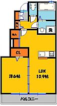 クレールコート 102号室 ｜ 栃木県宇都宮市今宮１丁目（賃貸アパート1LDK・1階・42.57㎡） その2