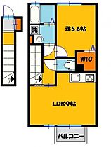 クレスト小林 203号室 ｜ 栃木県宇都宮市簗瀬町（賃貸アパート1LDK・2階・42.13㎡） その2