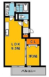 ルシール宝木 3階/302号室
