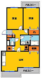 グレンツェンツルタ　Ｂ 2階/205号室