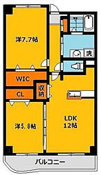 ヴィラ・クレセントB 2階/205号室