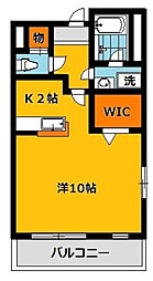 プリステージュ ワンルームの間取図画像