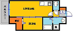 IRMS III 1LDKの間取図画像