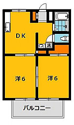 ハイツタツミ 1LDKの間取図画像