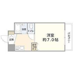 グレイスマンション4番館 203 2階1Kの間取り