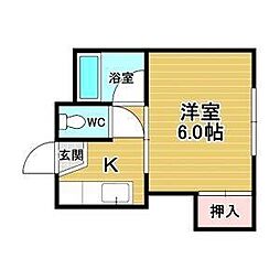 間取図画像 1K