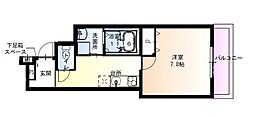 フジパレス阪急園田EAST5番館 1Kの間取図画像
